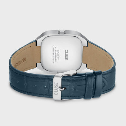 Cluse CW26207 Quadrus Multifunction Blue Leather Strap