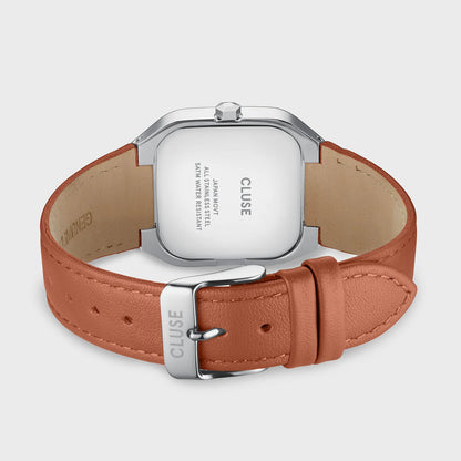 Cluse CW26208 Quadrus Multifunction Brown Leather Strap