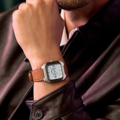 Cluse CW26208 Quadrus Multifunction Brown Leather Strap