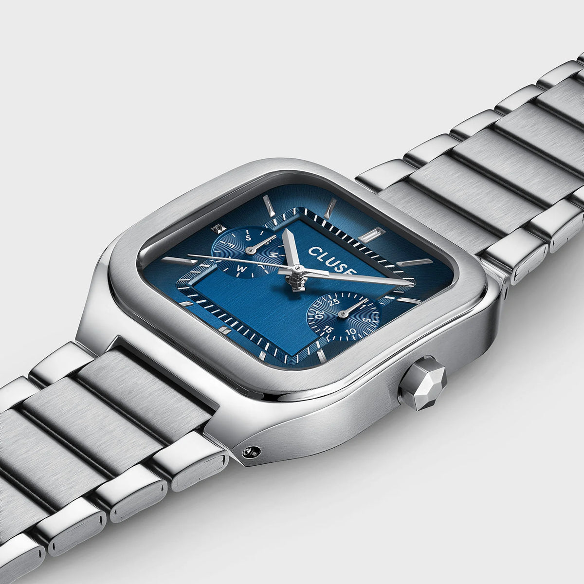 Cluse CW26209 Quadrus Multifunction Silver Stainless Steel Bracelet