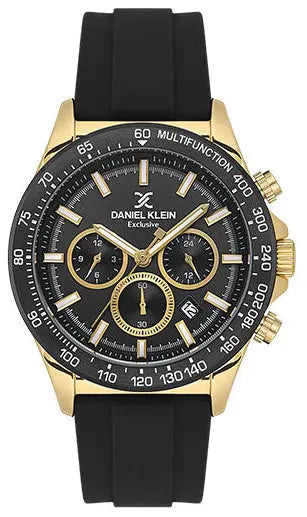 Daniel Klein DK.1.13853-2 Chronograph Black Silicon Strap