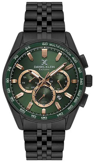 Daniel Klein DK.1.14001-4 Multifunction Black Stainless Steel Bracelet