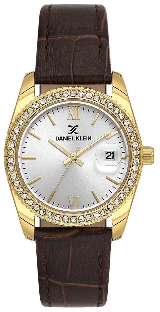 Daniel Klein DK.1.14030-3 Brown Leather Strap