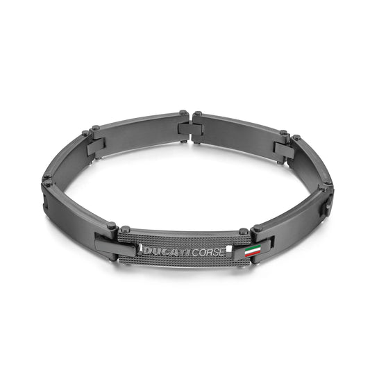 Ducati DTAGB0000506 Speciale Ανδρικό Βραχιόλι Από Μαύρο Ατσάλι