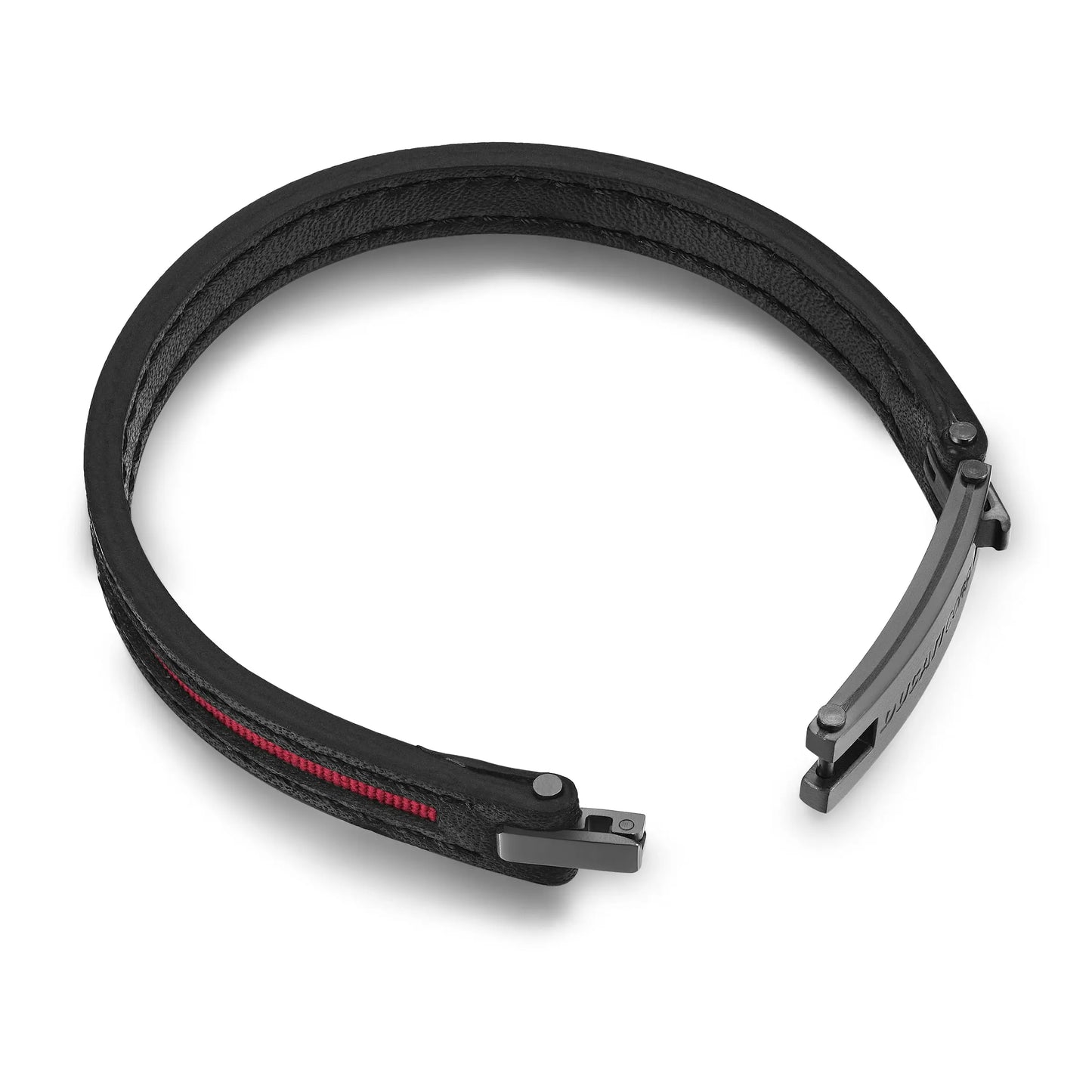 Cerruti CIAGB0000303 Duas Men's Leather and Steel Bracelet