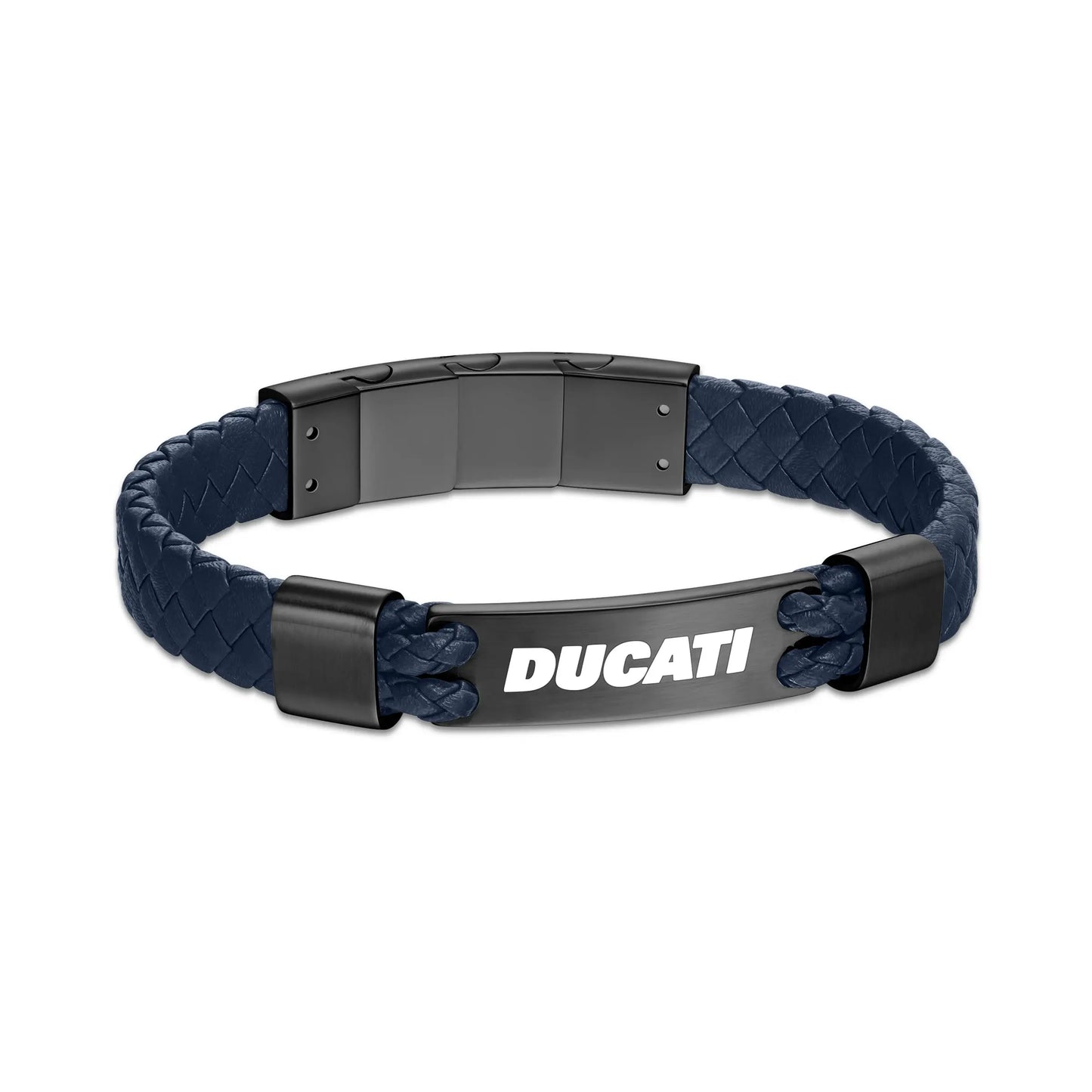 Cerruti CIAGB0000303 Duas Men's Leather and Steel Bracelet