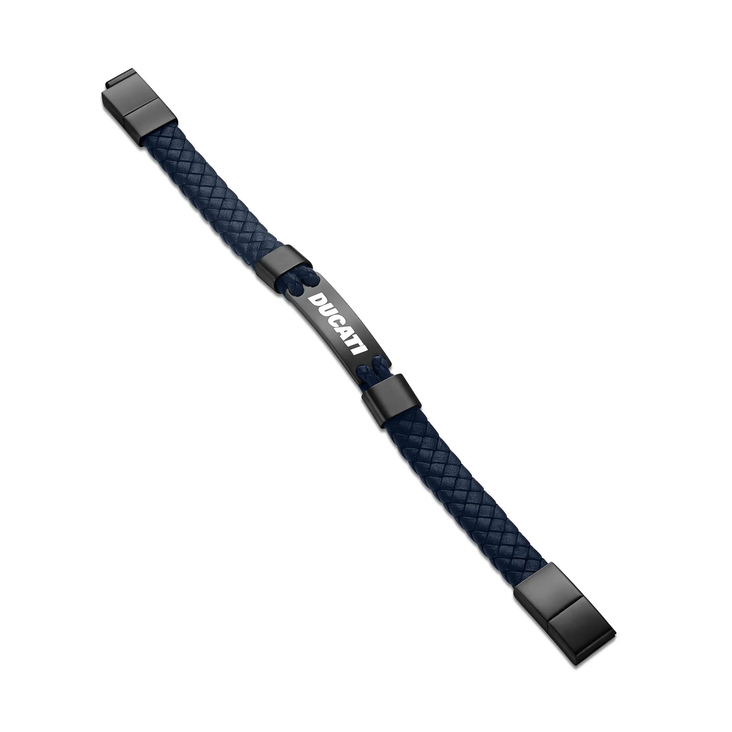 Cerruti CIAGB0000303 Duas Men's Leather and Steel Bracelet