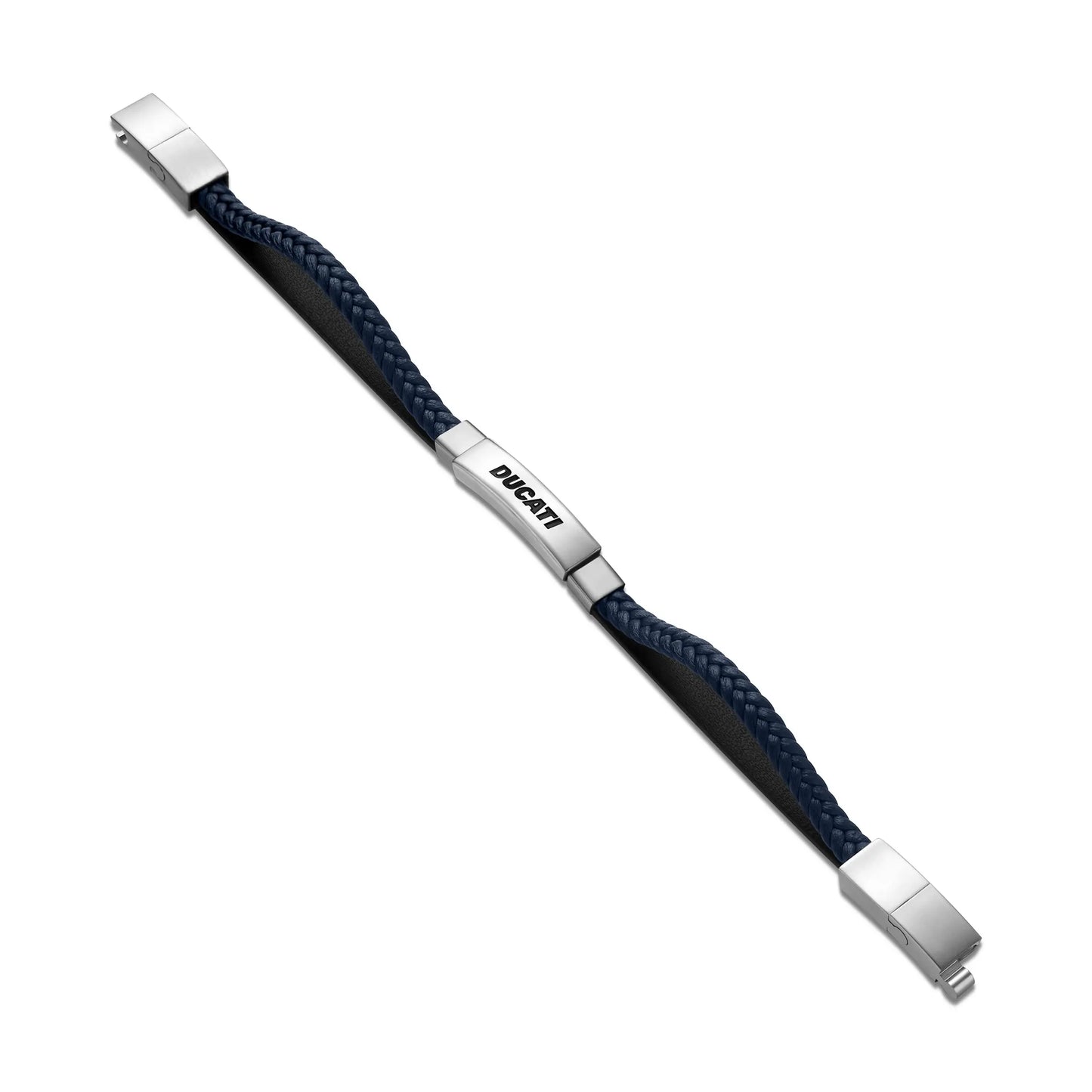Cerruti CIAGB0000303 Duas Men's Leather and Steel Bracelet