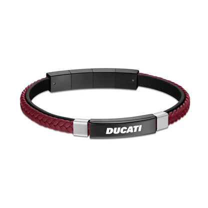 Ducati DTAGB0004904 Voyage Ανδρικό Βραχιόλι Από Ατσάλι και Δέρμα