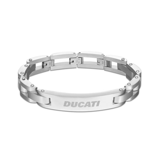 Cerruti CIAGB0000303 Duas Men's Leather and Steel Bracelet