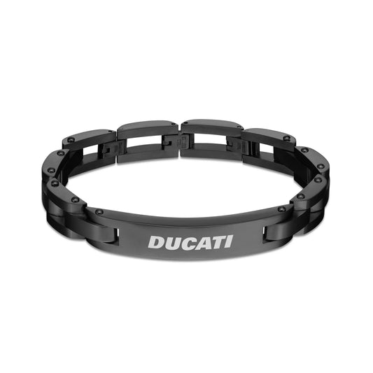 Cerruti CIAGB0000303 Duas Men's Leather and Steel Bracelet