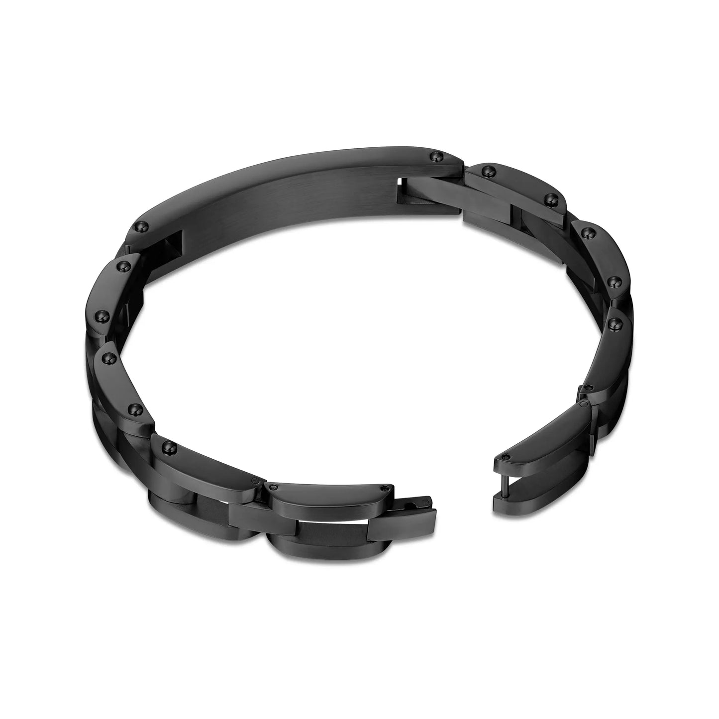 Cerruti CIAGB0000303 Duas Men's Leather and Steel Bracelet
