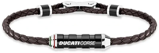 Ducati DTAGB2137209 Dinamica Ανδρικό Βραχιόλι Από Ατσάλι και Δέρμα