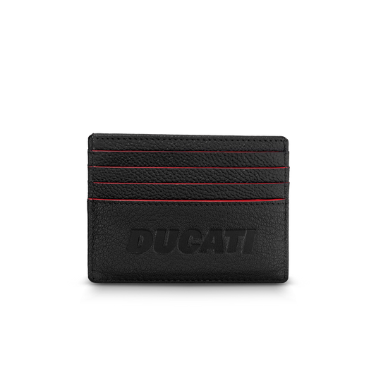 Ducati DTLGD2201302 Formale Μαύρη Δερμάτινη Καρτοθήκη