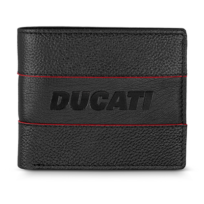 Ducati DTLGW2201301 Formale Μαύρο Δερμάτινο Πορτοφόλι