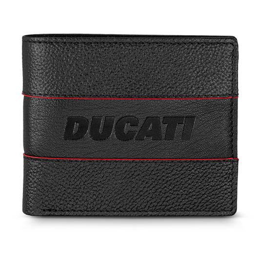 Ducati DTLGW2201301 Formale Μαύρο Δερμάτινο Πορτοφόλι