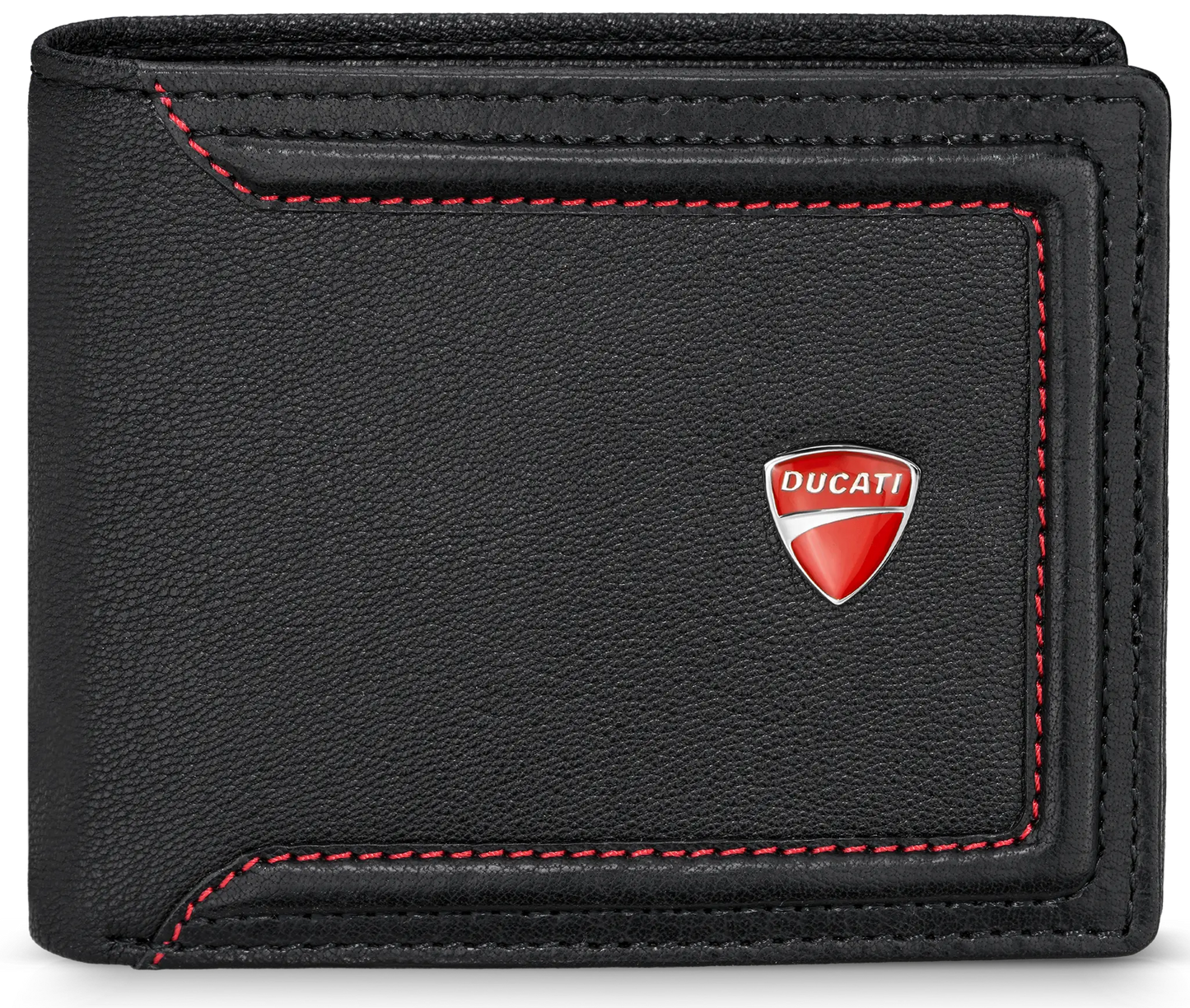 Ducati DTLGW2270401 Tornante Μαύρο Δερμάτινο Πορτοφόλι