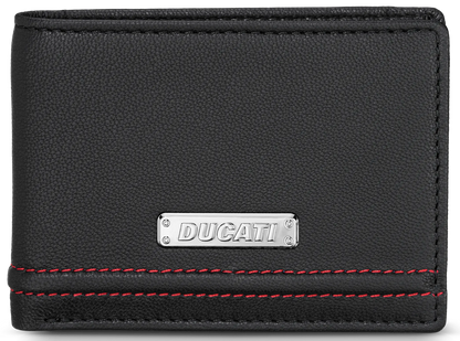 Ducati DTLGW2270501 Veloce Μαύρο Δερμάτινο Πορτοφόλι