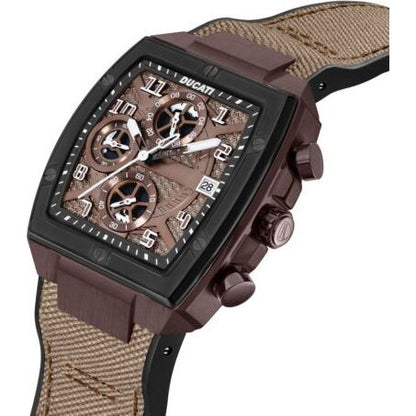 Ducati DTWGB0000702 DT002 Brown Leather Strap