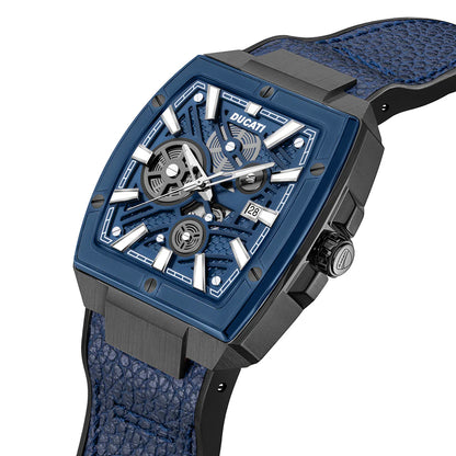 Ducati DTWGB0000703 DT002 Blue Leather Strap