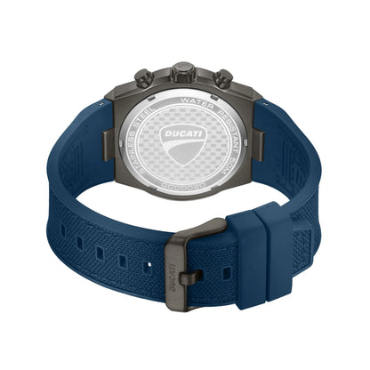 Ducati DTWGC0002002 DT014 Chronograph Blue Leather Strap