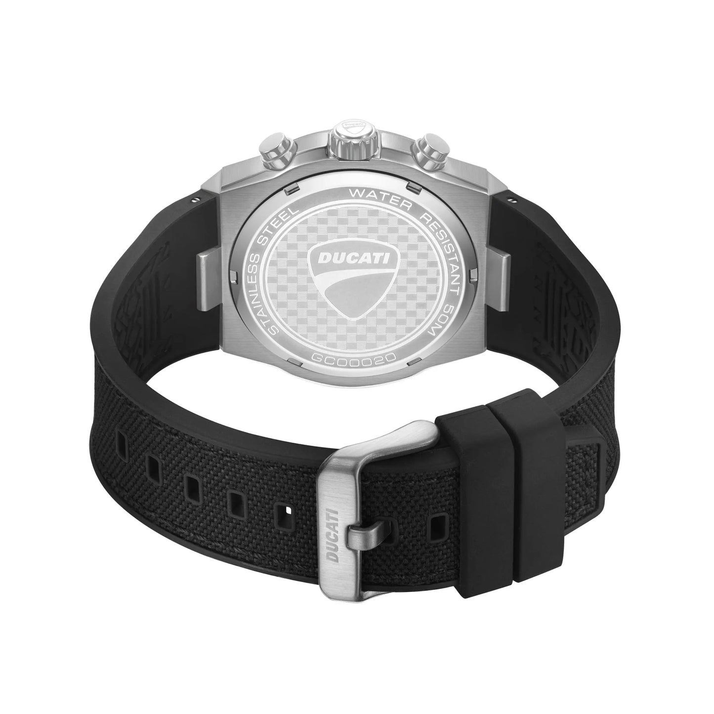 Ducati DTWGC0002004 DT014 Chronograph Black Leather Strap