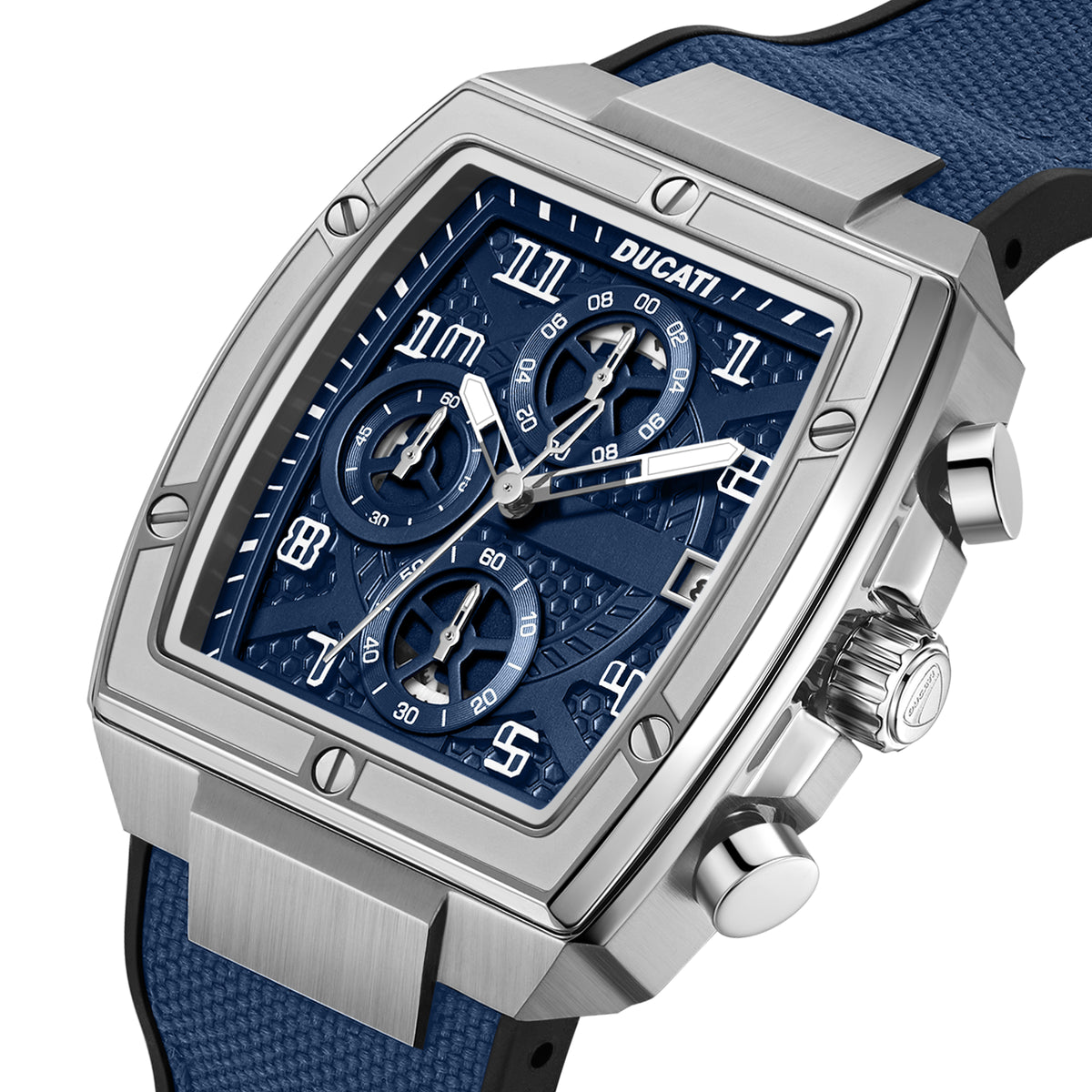 Ducati DTWGC0003404 Traverse Chronograph Blue Silicon Strap