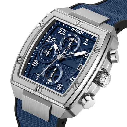 Ducati DTWGC0003404 Traverse Chronograph Blue Silicon Strap