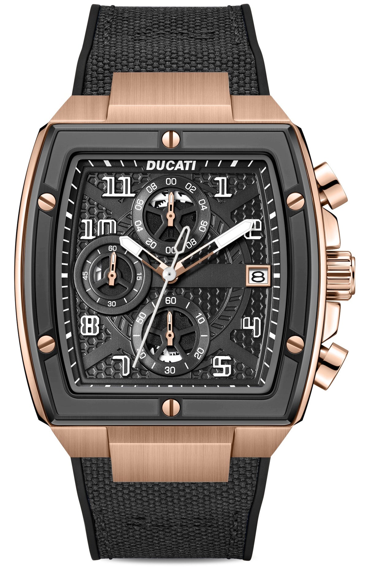 Ducati DTWGC0003405 Traverse Chronograph Black Silicon Strap