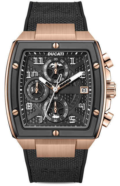 Ducati DTWGC0003405 Traverse Chronograph Black Silicon Strap