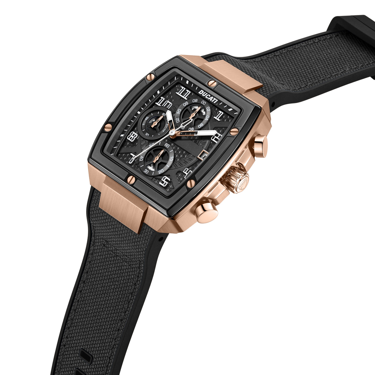 Ducati DTWGC0003405 Traverse Chronograph Black Silicon Strap