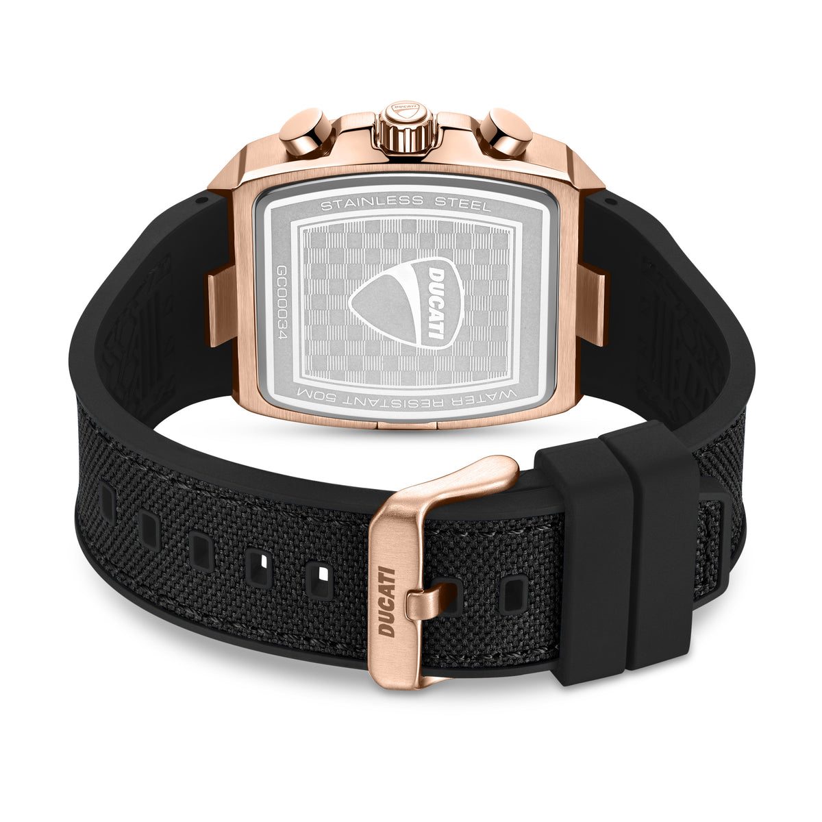 Ducati DTWGC0003405 Traverse Chronograph Black Silicon Strap