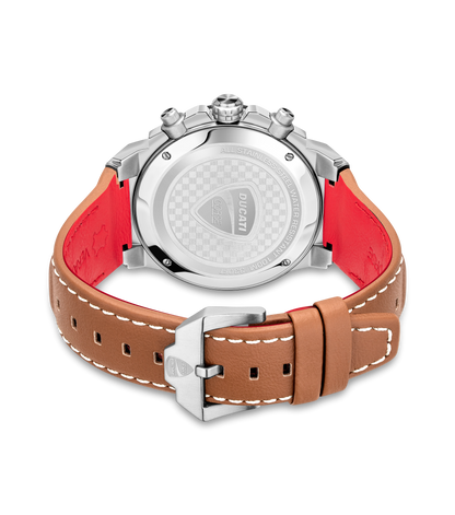 Ducati DTWGF2019205 Campione Brown Leather Strap