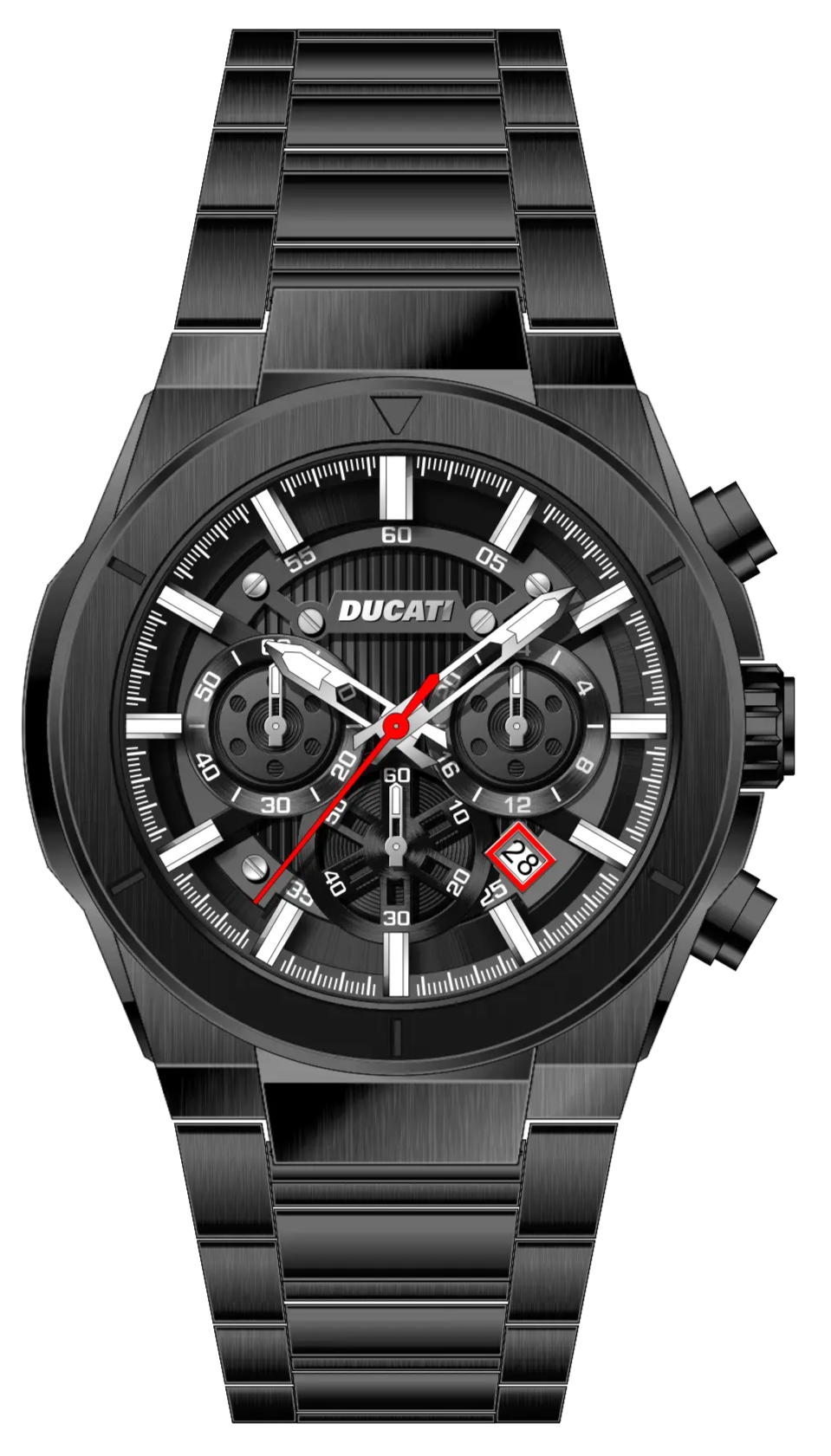 Ducati DTWGI0000905 DT004 Black Stainless Steel Bracelet