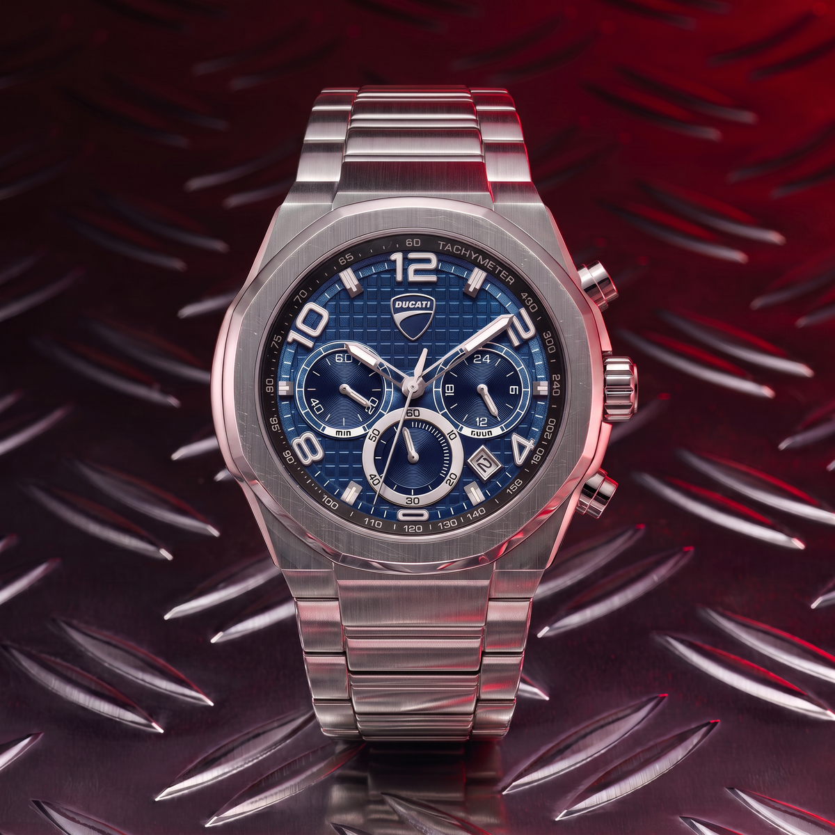 Ducati DTWGI0001101 DT006 Chronograph Stainless Steel Bracelet