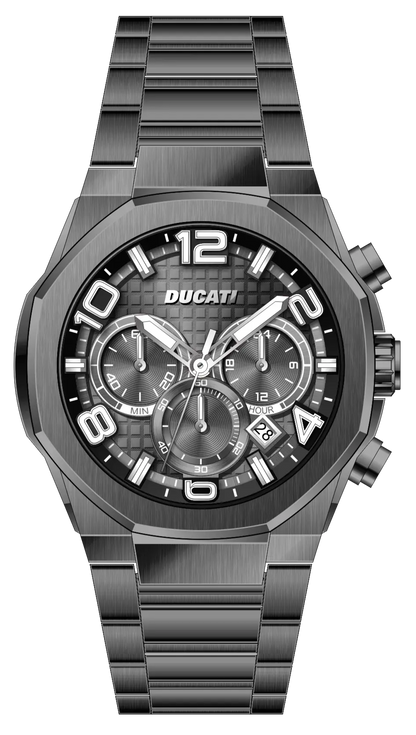 Ducati DTWGI0001105 DT006 Black Stainless Steel Bracelet