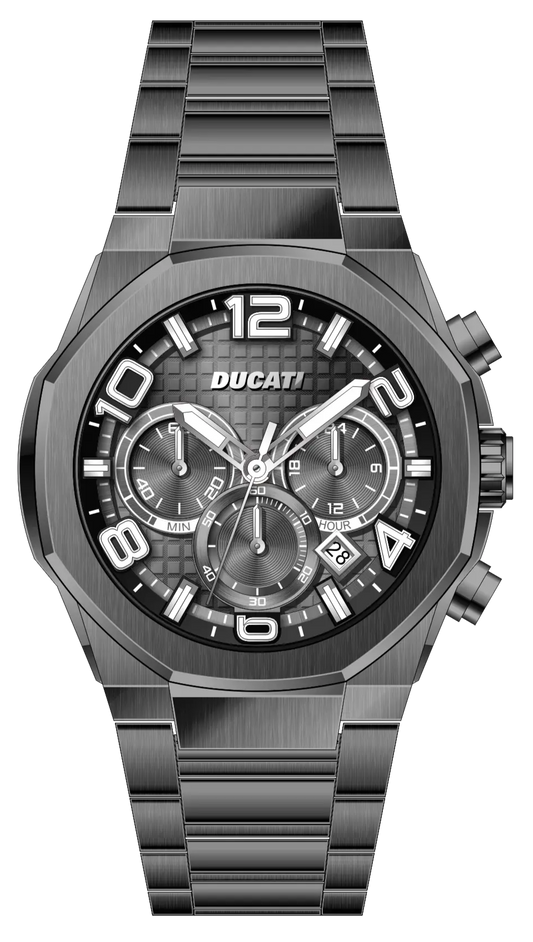 Ducati DTWGI0001105 DT006 Black Stainless Steel Bracelet