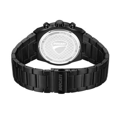 Ducati DTWGI0002402 DT019 Extreme Sports Black Stainless Steel Bracelet