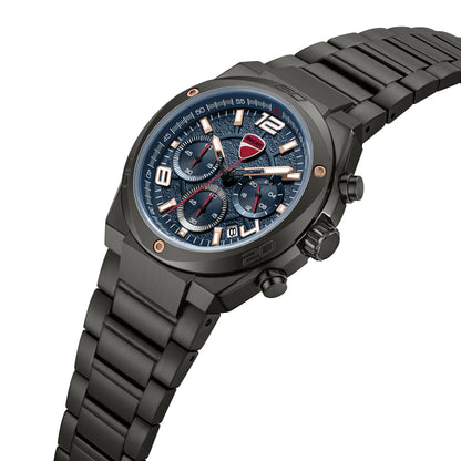 Ducati DTWGI0002403 DT019 Extreme Sports Black Stainless Steel Bracelet
