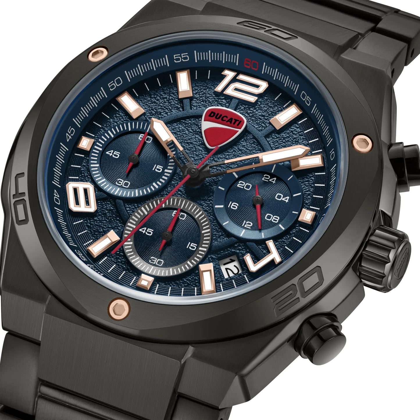 Ducati DTWGI0002403 DT019 Extreme Sports Black Stainless Steel Bracelet