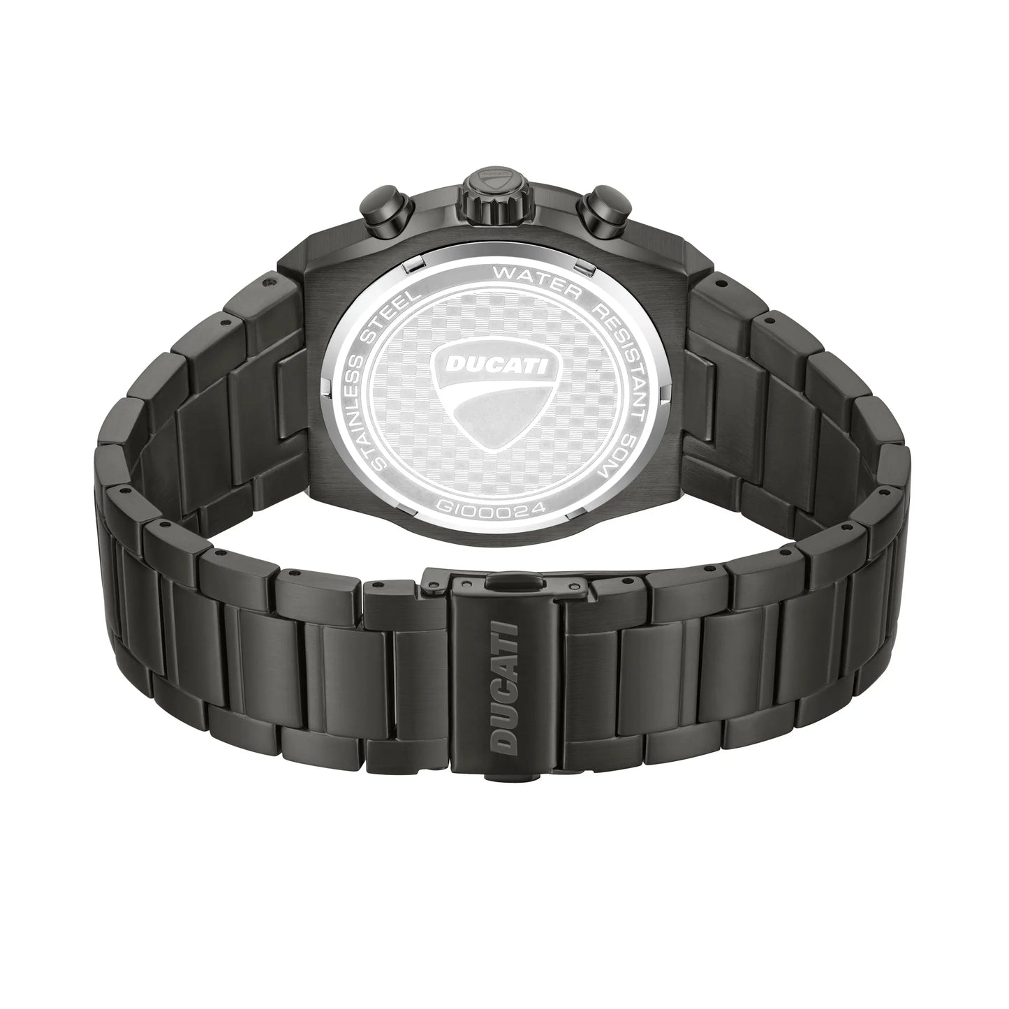 Ducati DTWGI0002403 DT019 Extreme Sports Black Stainless Steel Bracelet