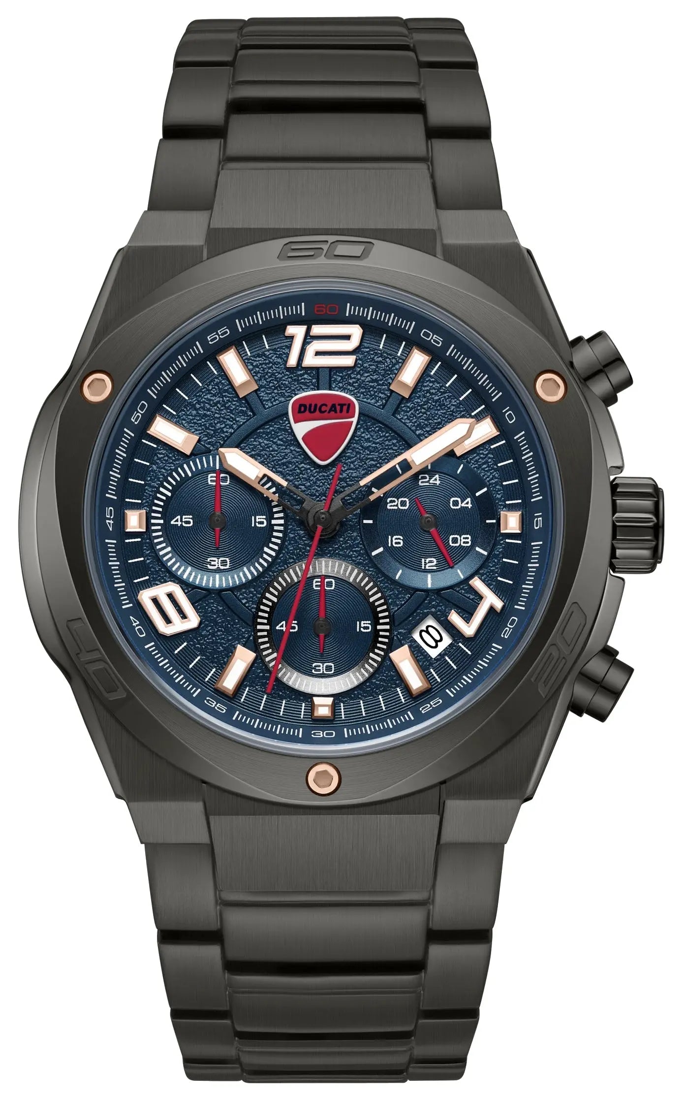 Ducati DTWGI0002403 DT019 Extreme Sports Black Stainless Steel Bracelet