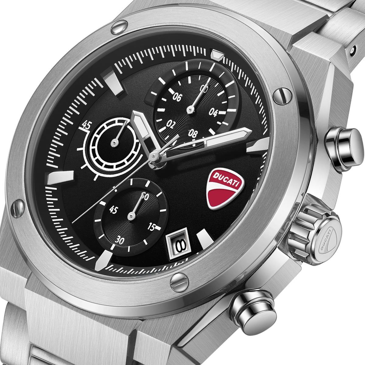 Ducati DTWGI0003104 Stelvio Touring Chronograph Stainless Steel Bracelet