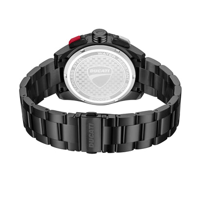 Ducati DTWGI0003601 Leggentda Corse Chronograph Black Stainless Steel Bracelet