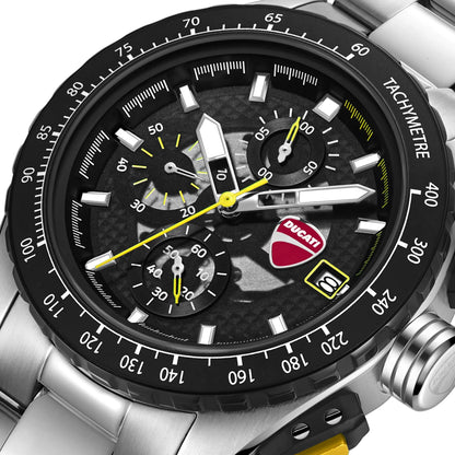 Ducati DTWGI0003602 Leggentda Corse Chronograph Stainless Steel Bracelet
