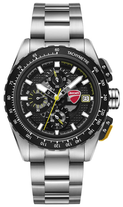 Ducati DTWGI0003602 Leggentda Corse Chronograph Stainless Steel Bracelet
