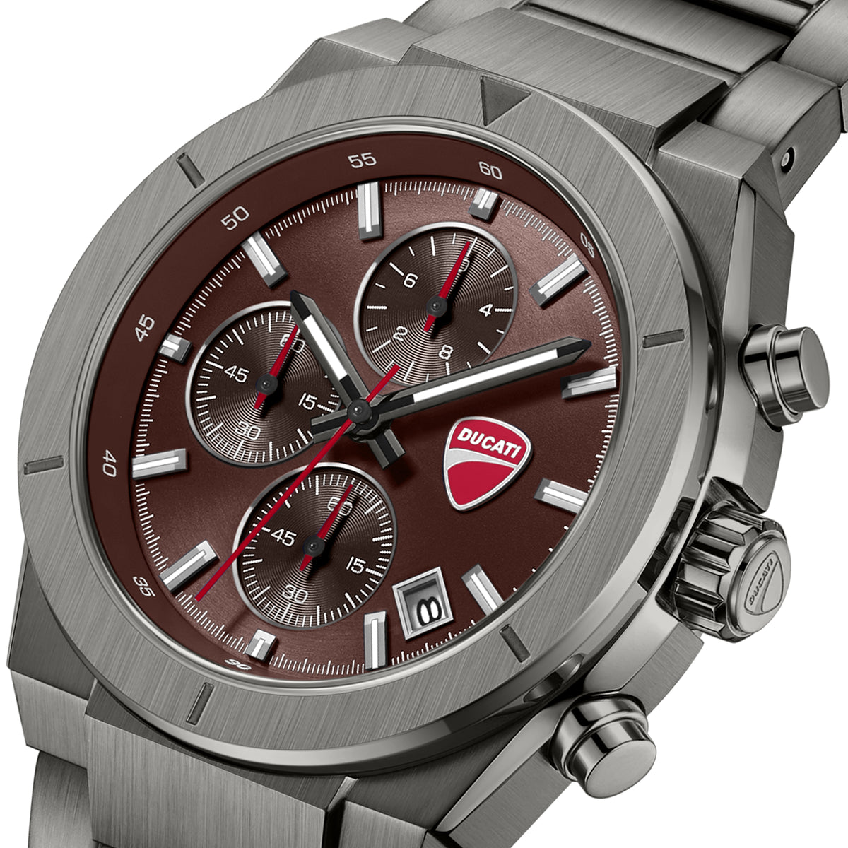 Ducati DTWGI0005003 Frontier Chronograph Black Stainless Steel Bracelet