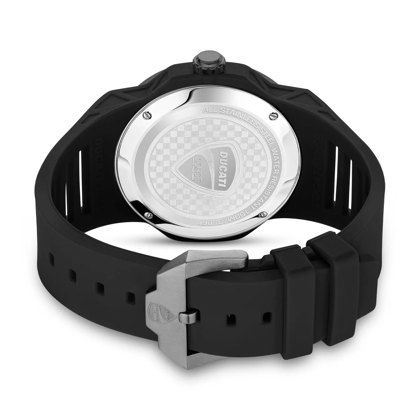 Ducati DTWGN0000506 Tradizione Black Silicon Strap