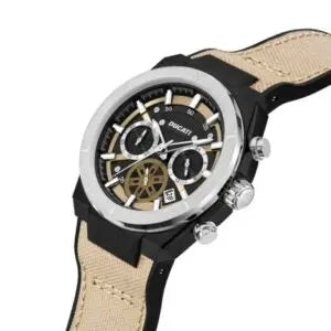 Ducati DTWGO0000904 DT004 Chronograph Beige Fabric-Silicon Strap