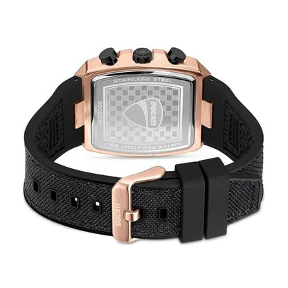 Ducati DTWGO0001005 DT005 Chronograph Black Fabric-Silicon Strap